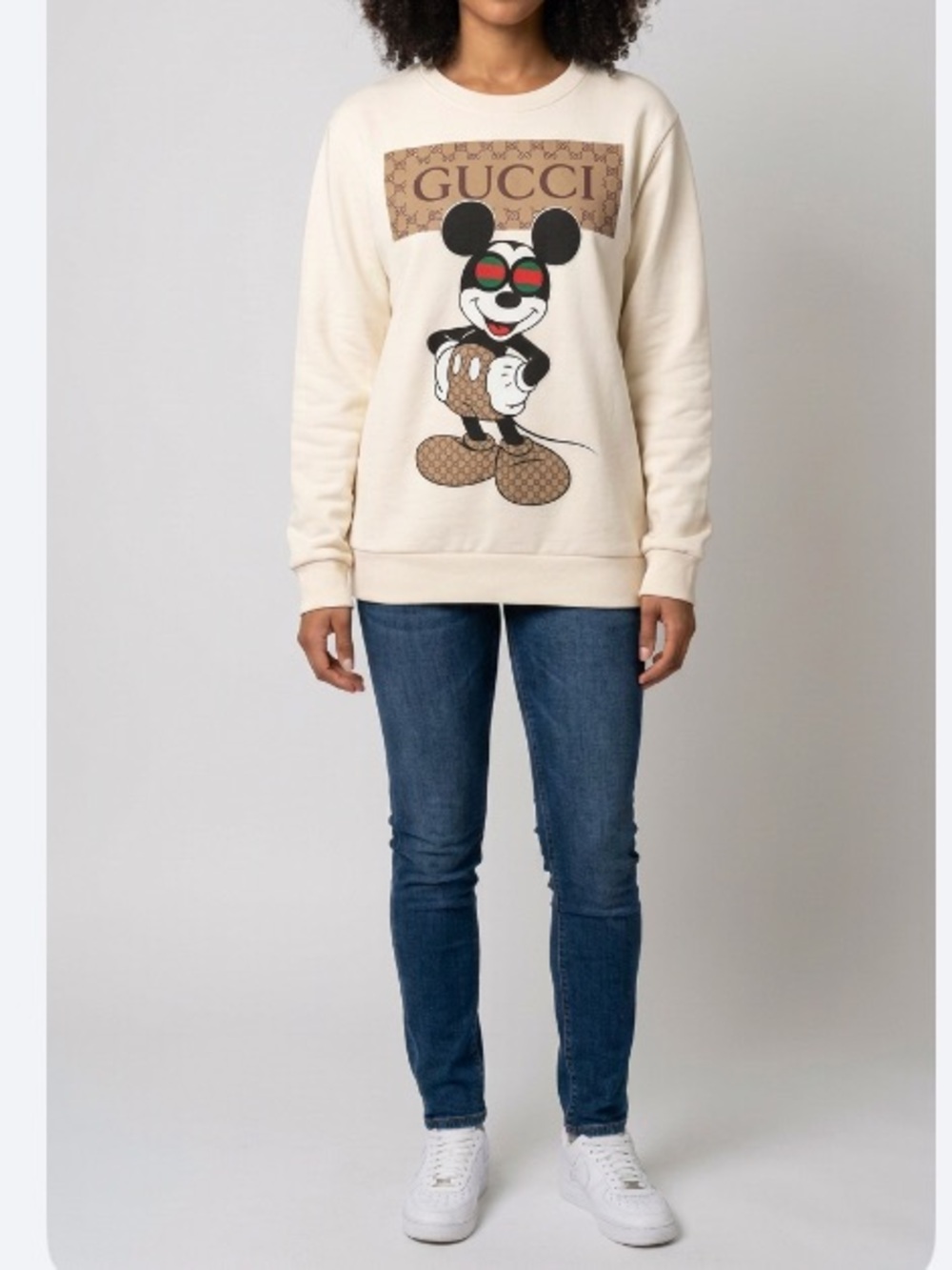 Gucci x Disney Co-Branded Oversized Mickey Mouse Pattern Sweater Sz M Kids